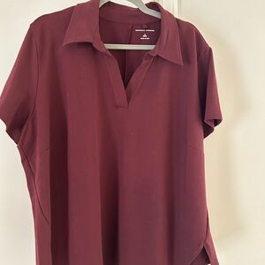 Universal Standard Burgundy Polo Size M